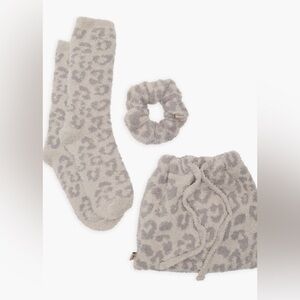 Barefoot Dreams® CozyChic® Leopard Print
Scrunchie & Socks Set in a sweet bag